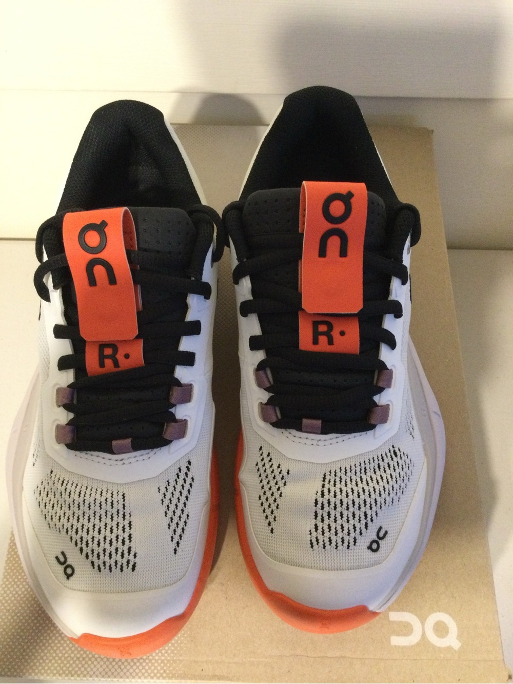 On Running Running The Roger Pro Clay women Shoes - White & Orange - Picture 2 of 8